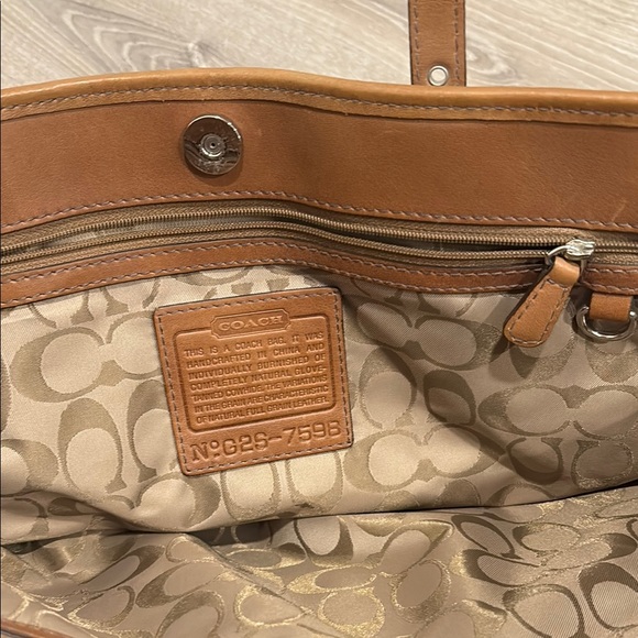 Rare Vintage Coach Large Gallery Tote Bag 7598 - Picture 8 of 10